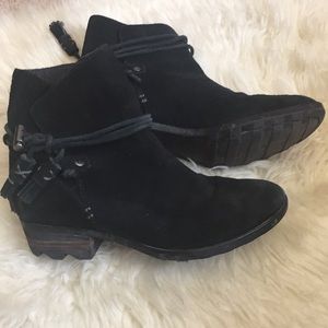 Sorel waterproof suede booties
